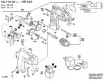Bosch 0 603 921 203 Bm 7,2 Ve Cordless Drill 7.2 V / Eu Spare Parts